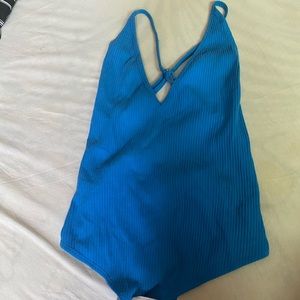 Blue bodysuit
